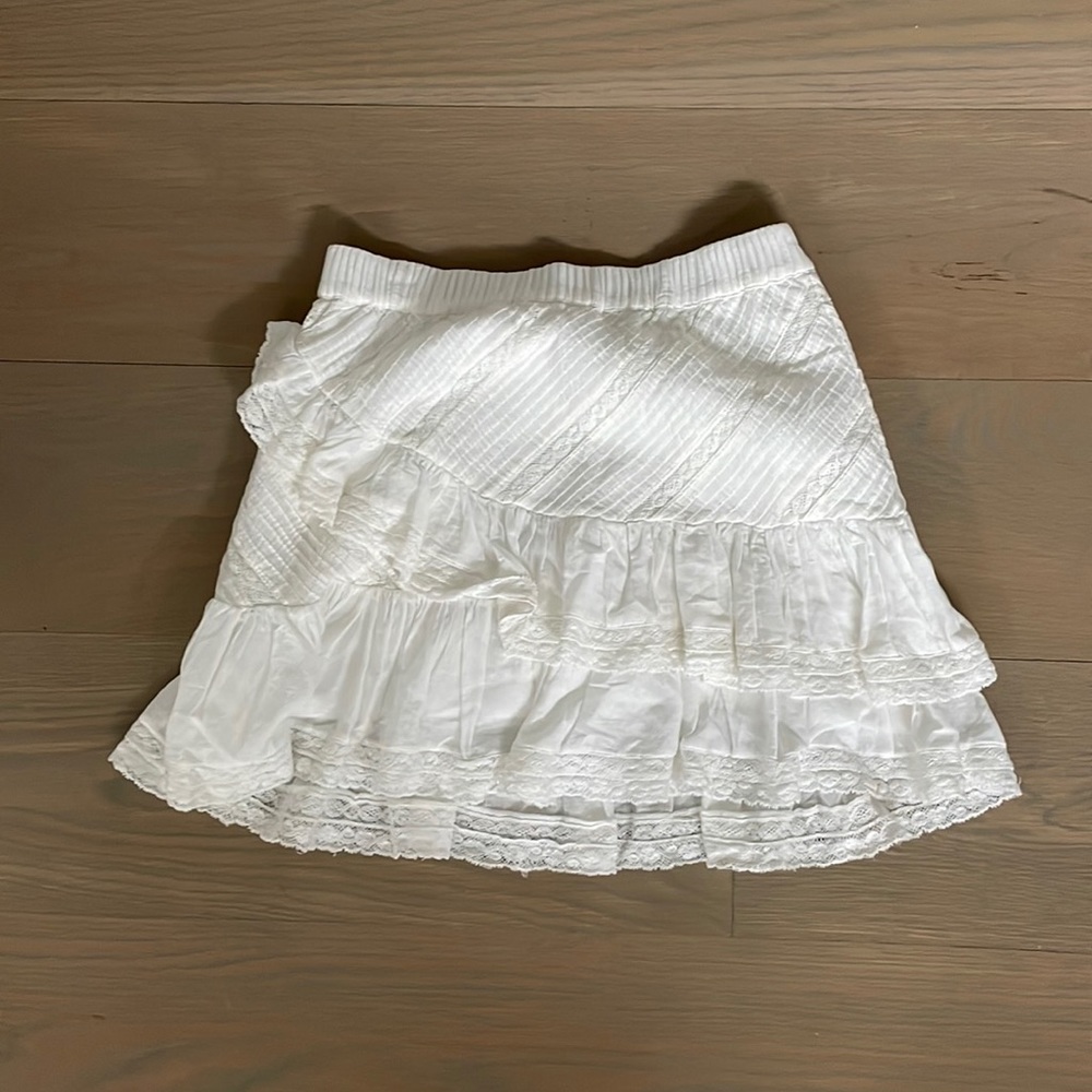 Loveshackfancy white skirt